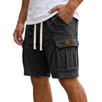 Mens shorts casual multi pocket design gym shorts men comfortable fit mens athletic shorts for daily activities mens workout shorts L juoda