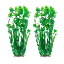 2 Pcs 15.7 Inch Heart Shaped Resin Ornaments, Realistic Simulated Plants Decor for Home Aquarium Fish Tank Landscape Decoration violetinė