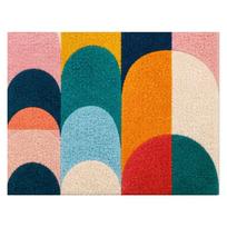 Modern Geometric Latch Hook Rug Kit DIY Section Embroidery Floor Mat for Home Decor, Stylish Gift