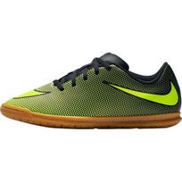 Nike Bravatax II IC Comfortable Fit Low Top Soccer Shoes Unisex Soccer Shoes Black Yellow 844438-070 38.5