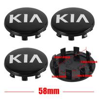 HAMK2 4Pcs 58mm Car Wheel Hub Center Caps Rim Cover Replacement Accessories For KIA Rio Ceed Sportage Cerato Cadenza Cerato Soul Niro