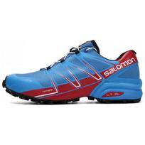 Salomon Speedcross Pro Patogus prigludimas Žemi bėgimo bateliai Vyriški bėgimo bateliai Mėlyni Raudoni L37909500 42⅔