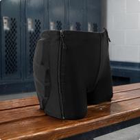 Sutvirtinti riedlenčių šortai Didelio tankio putplasčio klubų apsauga 1,3 cm storio Apsauga XS Xs - Height 90-120cm black