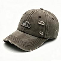 Washed Distressed Denim Baseball Cap Men Women Vintage Embroidery Soft Curved Brim Dad Hat Streetwear Outdoor Sun Visor Gorras Adjustable kava
