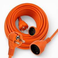 Garden extension cord 50m 3x2.5mm² thick orange construction cable
