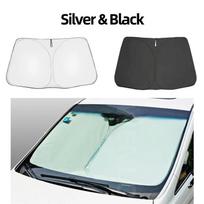 Magnetinis tinklinis saulės skydelis VW Golf 7 Variant 2013-2020 - UV apsauga langų deflektorius 1pcs Front Sunshade juoda
