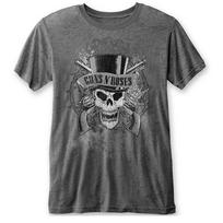 Guns N' Roses Išblukęs Kaukolė Oficialūs Marškinėliai Vyriški Unisex S