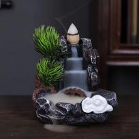 Resin Backflow Incense Holder With Backflow Incense Cones Backflow Incense Burner  Office 6