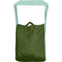 Ekologiškas krepšys Large, žalias lapas / mėtinis (30 l)