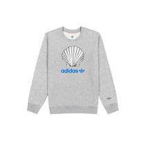 Adidas Originals Trefoil x Noah Co-Branded Printed Crewneck Sweatshirt Men Sweatshirt Gray GM8438 XS gray