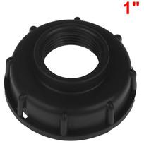 Ibc bako jungiamosios detalės S60X6 šiurkščiavilnių srieginis dangtelis iki 1/2  3/4  1  adapterio jungties 1 inch gray