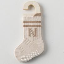 Newborn Baby Ear-Lifting Waist-Tied Non-Slip Mid-Calf Socks for Boys & Girls (Autumn/Spring). Size L 3-5 Years, Recommended Foot Length 13-15cm