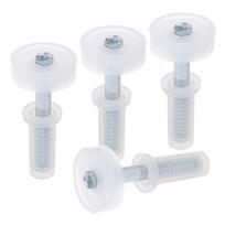Set of 4 Durable Resistance Bands Bifold Closet Door Hardware Repair Part Bi-Fold Door Top Guide Wheel Plastic Material
