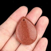 Natūralaus agato ir ametisto kristalų pakabukas - Rožinio kvarco vandens lašas, 25x33mm Pasidaryk pats papuošalų pakabukas brown