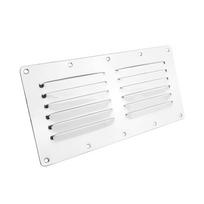 Air Venting Panel 304 Stainless Steel Rectangular Louvered Vent Grille for Marine Yacht RV Caravan Ventilation 231x115mm