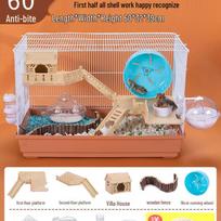 Luxury Large Three-Layer Hamster Cage Villa with Complete Accessories 47 Basic Cage - White