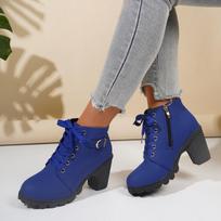 Nauji Moteriški Ankle Boots Aukštos Kokybės Batraiščiai Moteriški Patogūs Aukštakulniai Bateliai Moterims Pavasaris Žiema Moteriški Smailianosiai Batai 35