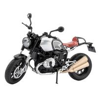 1/9 BMW R NineT Alloy Die Cast Motorcycle Model Vehicle Collection Sound and Light Off Road Autocycle Toys Car mėlyna