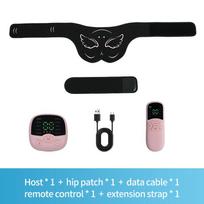 Elektrinis sėdmenų raumenų stimuliatorius EMS klubų treniruoklis USB įkraunamas sėdmenų kėlimas raumenų tonikas numesti svorio Deginti riebalus. pink black