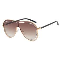 Luxury Brand Designer Vintage Hollow Butterfly Pilot Sunglasses Women Sun Glasses Punk Popular Oversized Big Frame Shades UV400