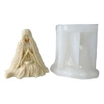 Halloween Witch Silicone Mold for Making Candles Plaster Halloween Party Decor 1
