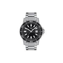 TISSOT Daring Collection Quartz Movement Men's Watch 44mm Black Dial Stainless Steel Case Stainless Steel Strap T125.610.11.051.00 Black Dial black
