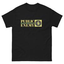 Public.Enemy Logo Yellow Green Hip Hop Vintage Rap Streetwear T-Shirt 2XL