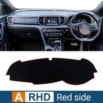 For Kia Sportage 4 QL 2016 2017 2018 2019 2020 2021 Car Dashboard Cover Sun Shade Avoid Light Mats Non-Slip Pad Accessories A Red Side RHD