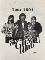 The Guess Who 1991 Tour Tshirt White Unisex T-Shirt L gray