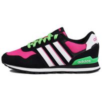 Adidas Slip Resistant Abrasion Resistant Low top Running Shoes Women's Black F99324 36⅔