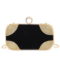 Diamond studded dinner bag, women's bag, 2025 new fashionable texture single shoulder hand-held crossbody box bag juoda