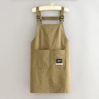 Fashion Anti-splashing Apron Kitchen Household Simple Apron Waist Women Wear-resistant Work Baking Overalls Men