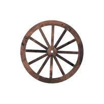 Wooden Wagon Wheel Wall Decor Retro Wheel Wall Art Vintage Farmhouse Old Western Hanging Ornaments for Home Office Cabin Western Themed Decor L A black