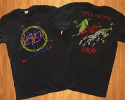 Vintage 1985 METAL ROCK SLAYER BAND TOUR 1985 T-shirt size S-5XL L