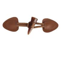 Retro Horn Buckles 16.5cm Long Black PU Resin Horn Buttons Woman's Coat Buttons 16.5cm ruda
