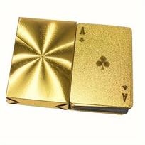 Gold Foil Waterproof Plastic Playing Cards For Party Table Game Collection 1 pair auksas