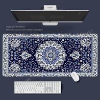 Blue Persian Mouse Pad Large Computer Office Game Table Mats XXL Rubber Antislip Gaming Keyboard Mousepads Long Desk Pads 800x300x2mm