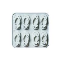 Beach Shoes Silicone Mold Summer Flip-Flops Slipper Fondant Mold For Birthday, Party, Cake Decoration And Ice Tray mėlyna
