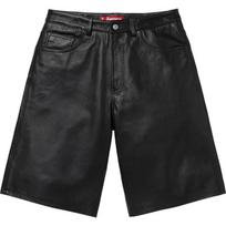 Supreme Baggy Leather Short Black 36