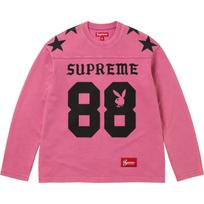 Supreme x Playboy L/S Football Top Pink L