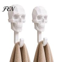 Thick Material Wall Hook 2Pcs Up, 3D Printed Skull Design Hooks, No Drilling Gaming Room Hanger Mount Hanger, Waterproof Bathroom Storage for balta