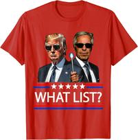 What List Funny Trump-Epstein Unisex T-Shirt 6 S