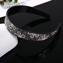Korean High-End Elegant Wide Edge Full Diamond Headband for Adults