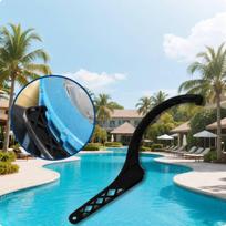 Pool Pump Wrench Lightweight Spanner Rigid with Curved Handle for Technicians