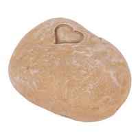 Pet Memorial Garden Stone DIY Lettering Simulation Pebbles Pet Grave Marker for Dogs Cats Love Stone Sand Color