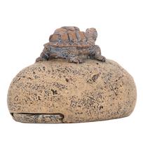 Turtle Stone Key Hider Durable Resin Cute Turtle Decor Fake Rock Key Hider Storage Box for Outside Indoor Garden Ornament