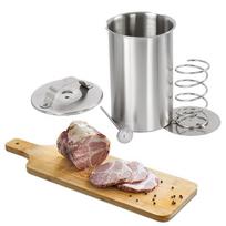 Stainless Steel Meat Press Deli Ham Maker Adjustable Mold Homemade Sausage Kitchen Cooking Tool for Family Events A