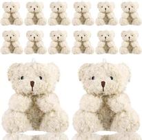 10-100 vnt. pliušiniai mini meškiukai Teddy 4 coliai kimšti žaislai maži meškiukai mini meškiukas minkšta meškiuko lėlė vakarėlio dovanėlėms, „pasidaryk pats“ 10 PCS abrikosas