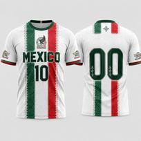 Mexico Style Football Jersey T Shirt Men Women 3D Print Sports Top Quick Dry Breathable Short Sleeve Casual Outdoor Summer Wear 2XL black