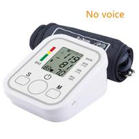 Išmanusis skaitmeninis kraujospūdžio matuoklis namų sfigmomanometras žasto BP monitorius Automatinis širdies ritmo pulso matuoklis balso raginimas without Voice beige